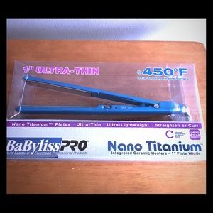 BABYLISS PRO Nano Titanium Ultra-Thin Flat Iron 1"